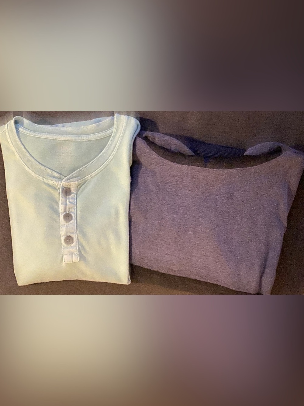 Old Navy Long Sleeve 1/4 Button Shirt & Ocean Current Long Sleeve Hooded Shirt
